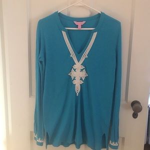 Lilly Pulitzer swim cover up! Beautiful blue!